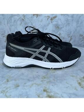 Asics Gel Contend 5 Womens Size 6.5 Running Shoes Black Athletic Trainer Sneaker